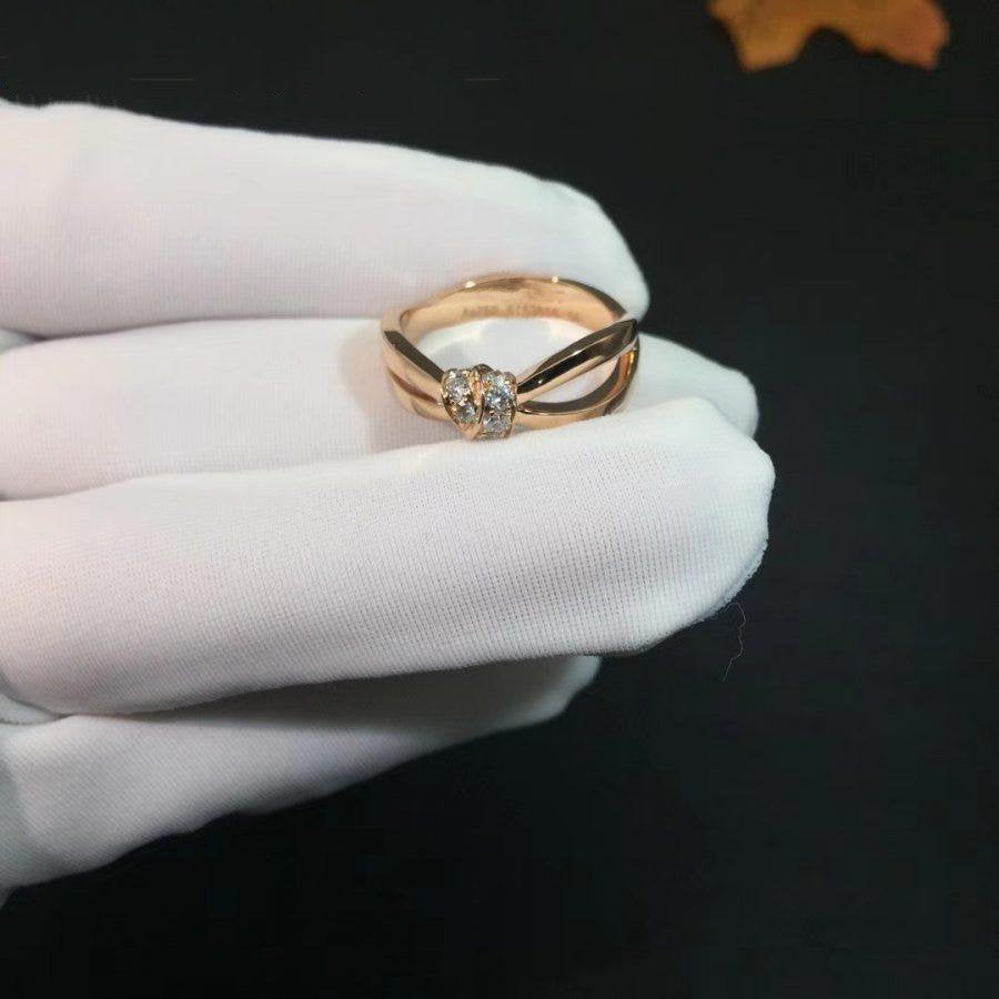 [CLOVER JEWELRY]LIENS RING PINK GOLD DIAMOND