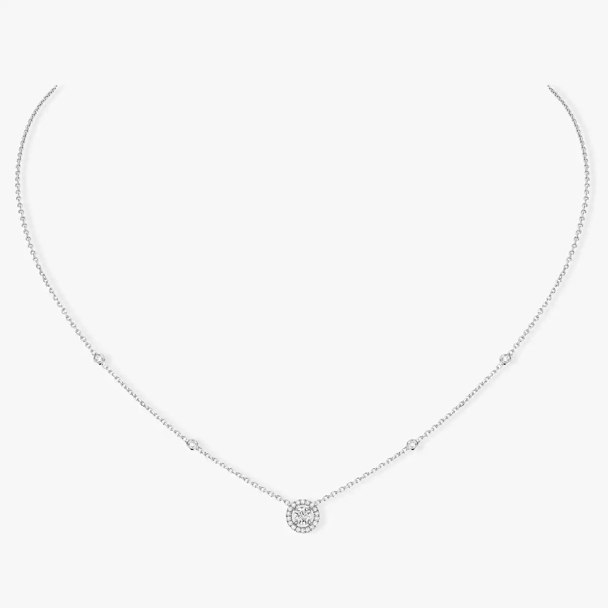[Camiery]Diamond Necklace 0,20ct Brilliant Shape Joy