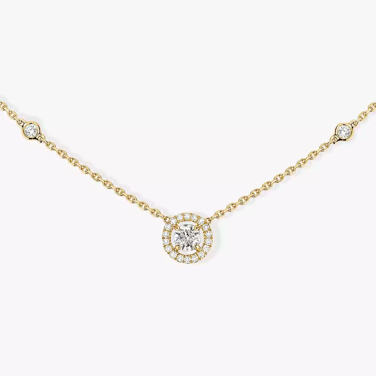 [Camiery]Diamond Necklace 0,20ct Brilliant Shape Joy