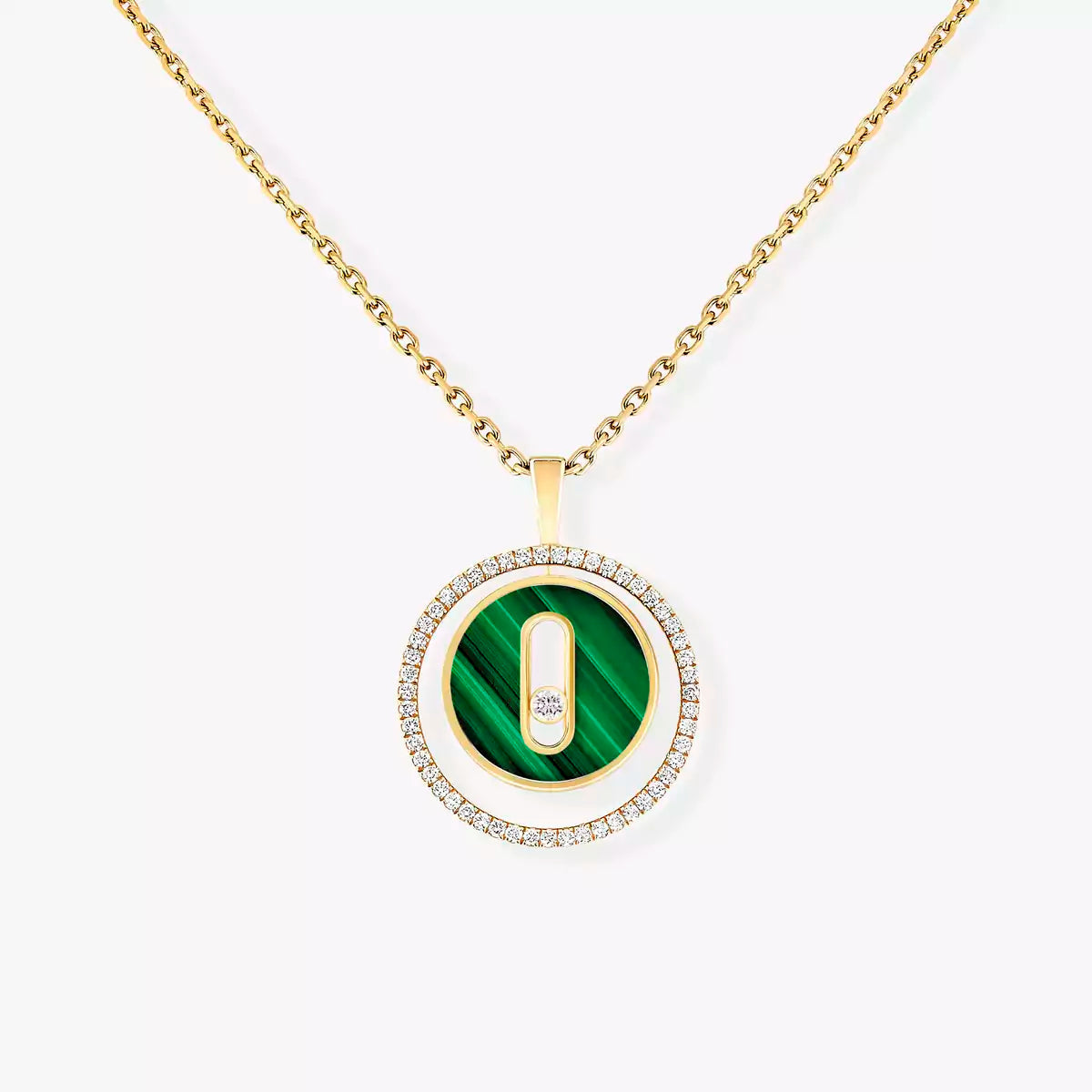[Camiery]Lucky Move Diamond Necklace in Rose Gold and White Mother-of-Pearl