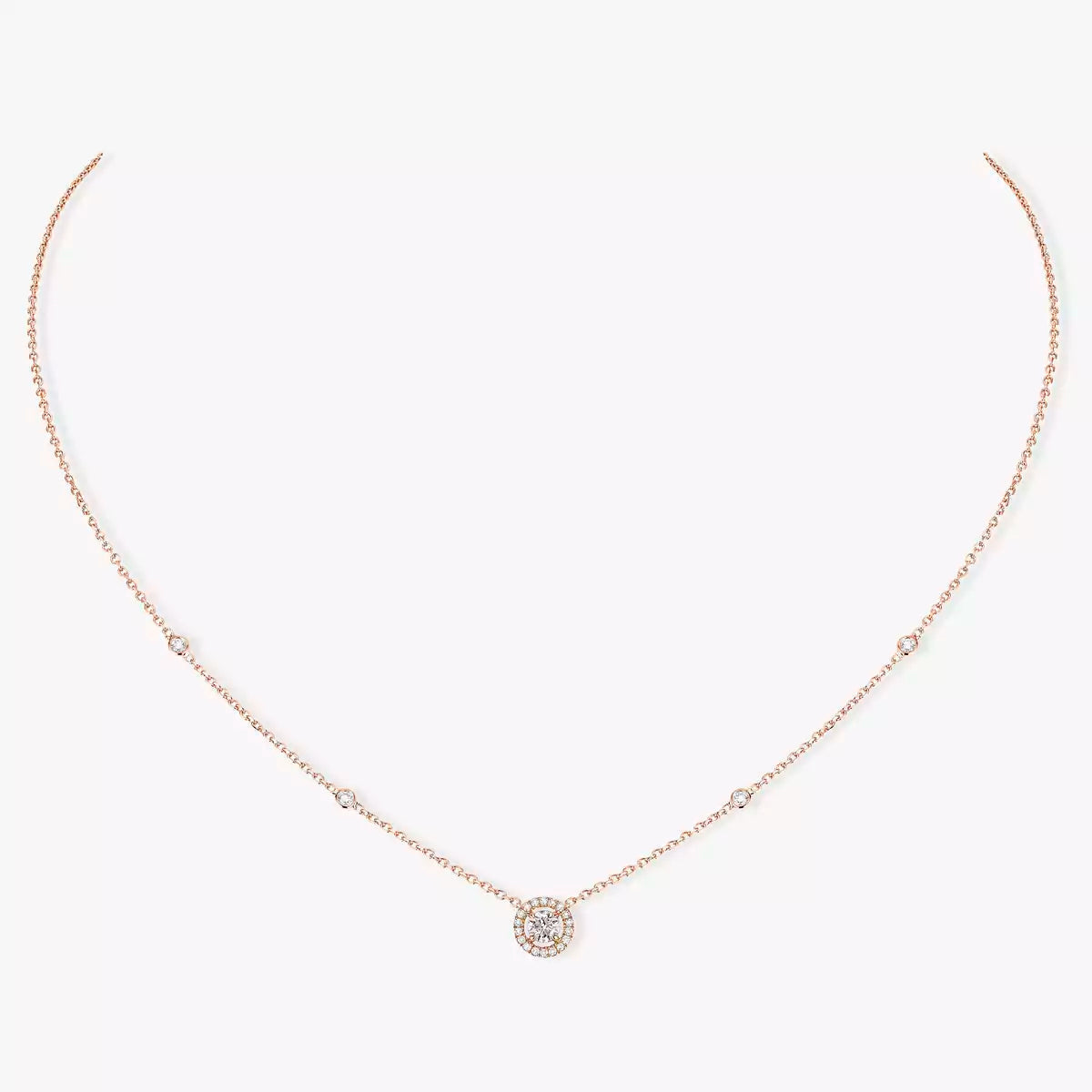 [Camiery]Diamond Necklace 0,20ct Brilliant Shape Joy
