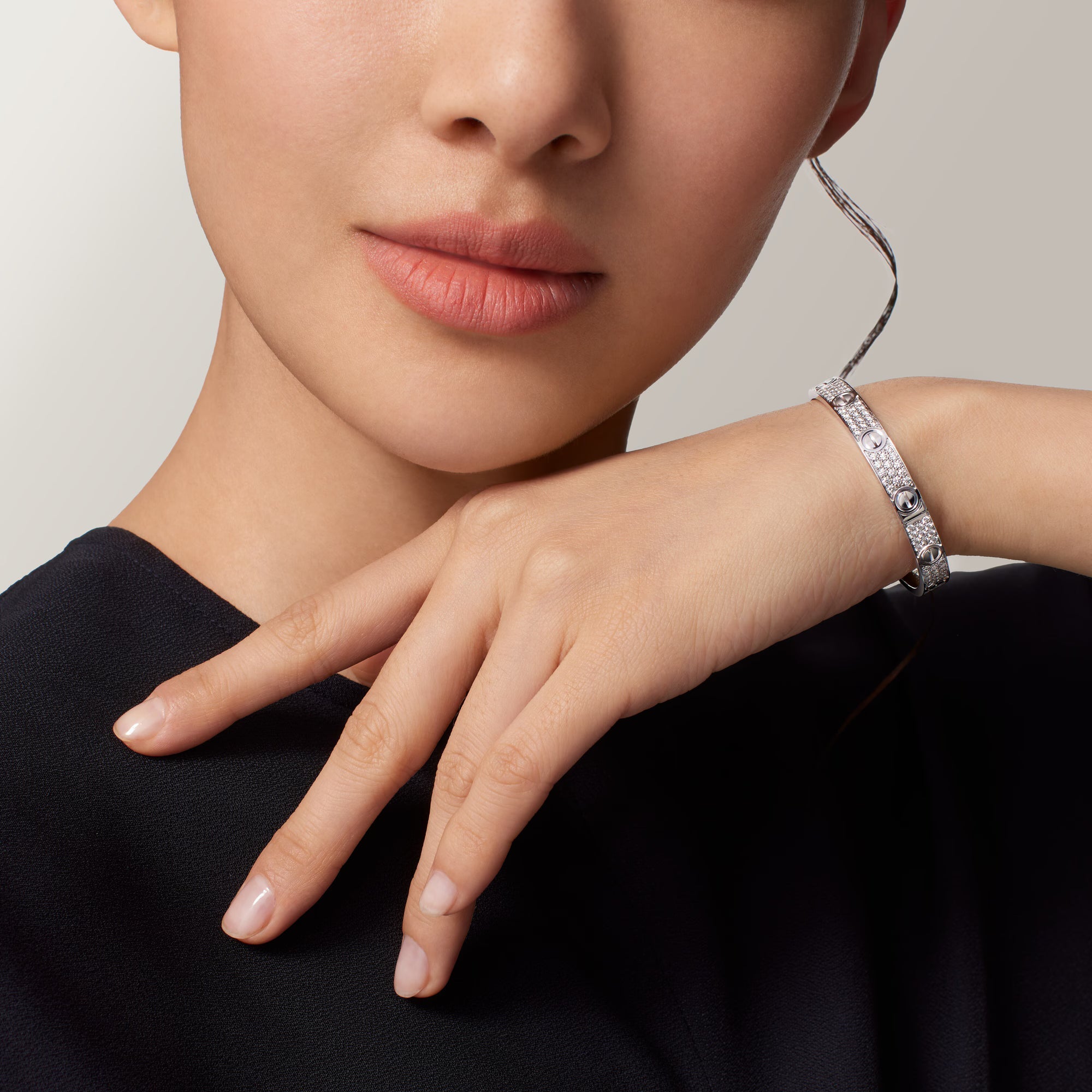 [Camiery] CT LOVE BRACELET FULL DIAMOND 6.1MM WHITE GOLD