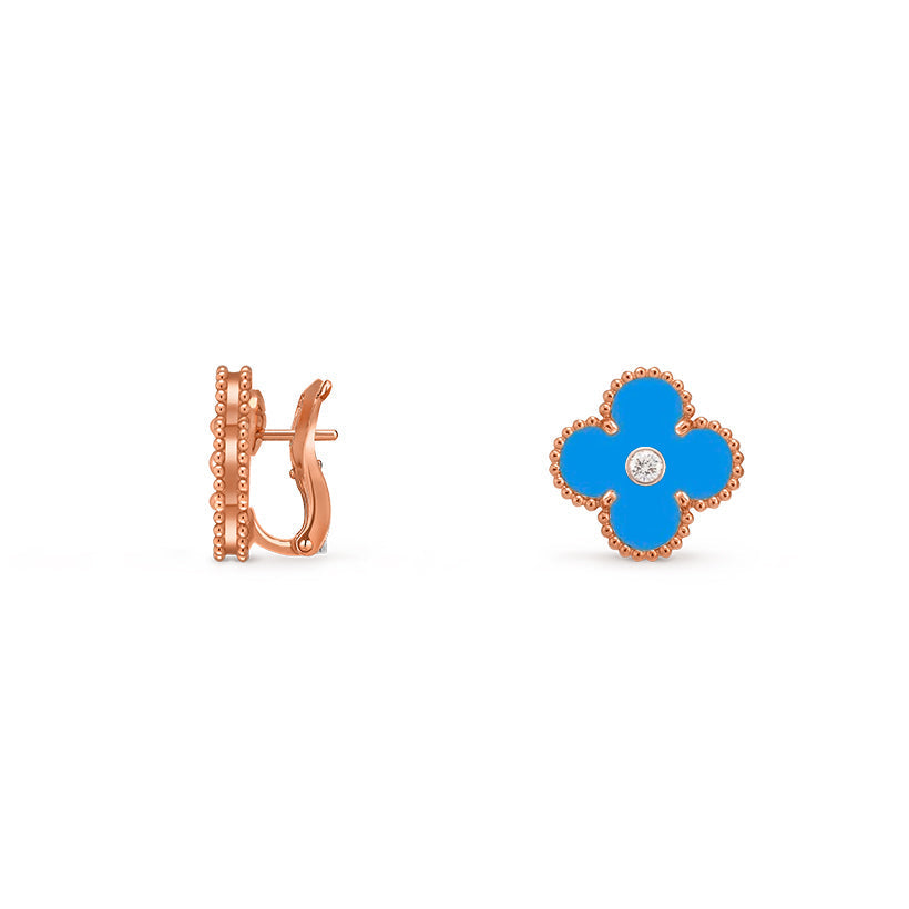[Camiery]CLOVER 15MM MOP DIAMOND EARRINGS COLLECTION