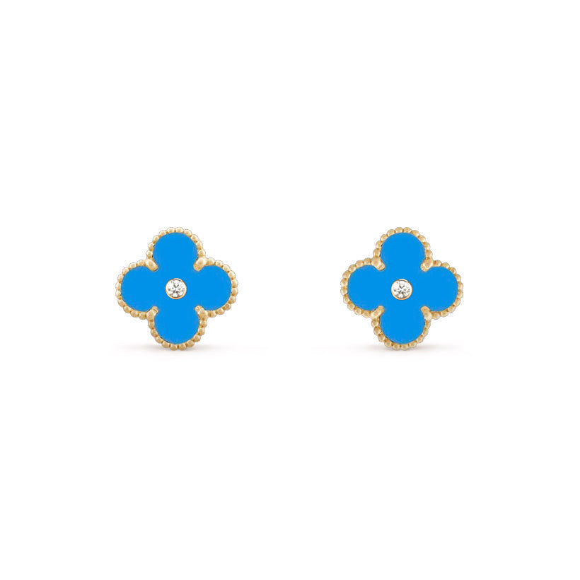 [Camiery]CLOVER  15MM DIAMOND EARRINGS COLLECTION