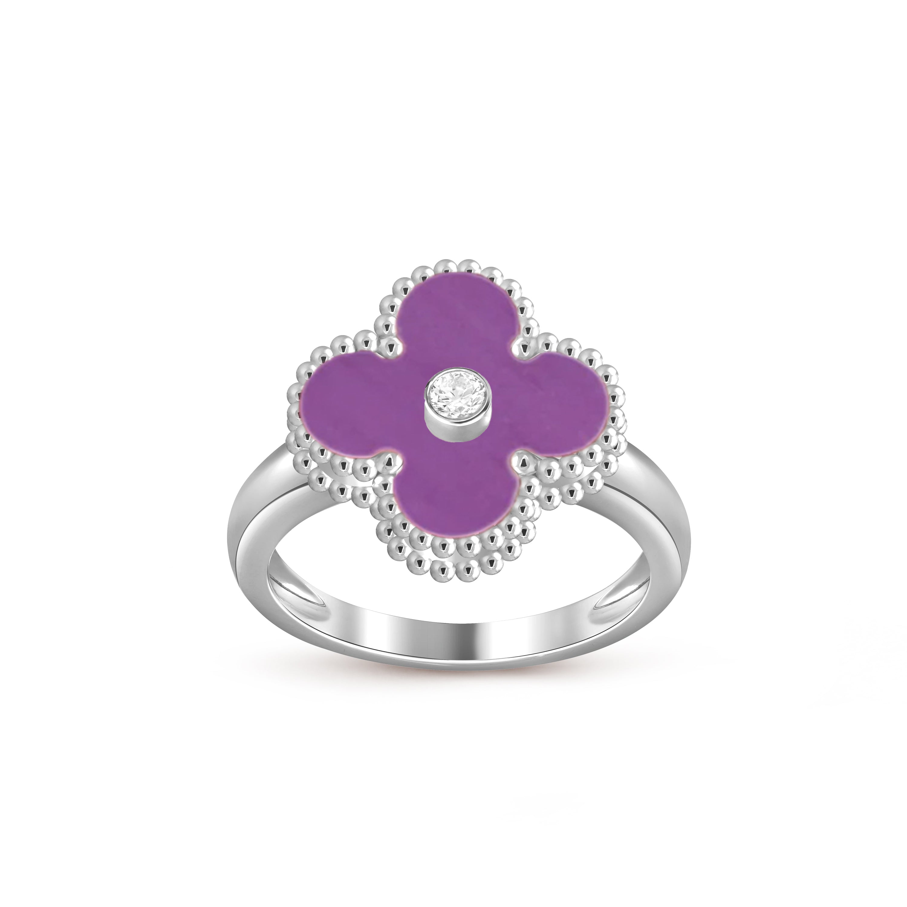 [Camiery]CLOVER SILVER DIOMND RING COLLECTION