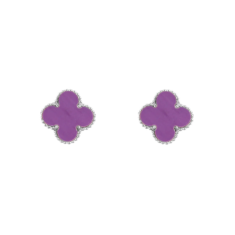 [Camiery]CLOVER SILVER 15MM EARRINGS COLLECTION