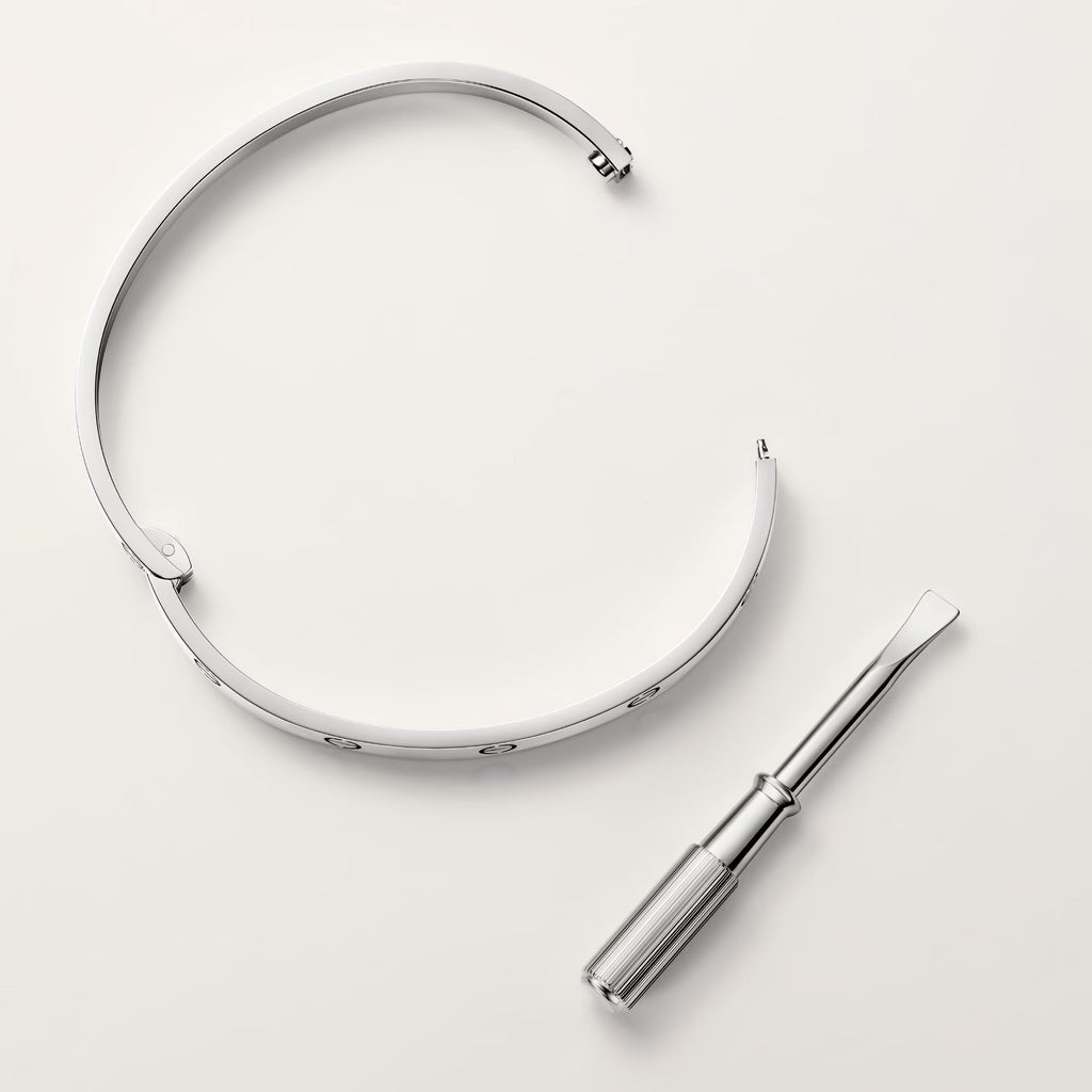 [Camiery]  CT LOVE BRACELET 4.8MM WHITE GOLD