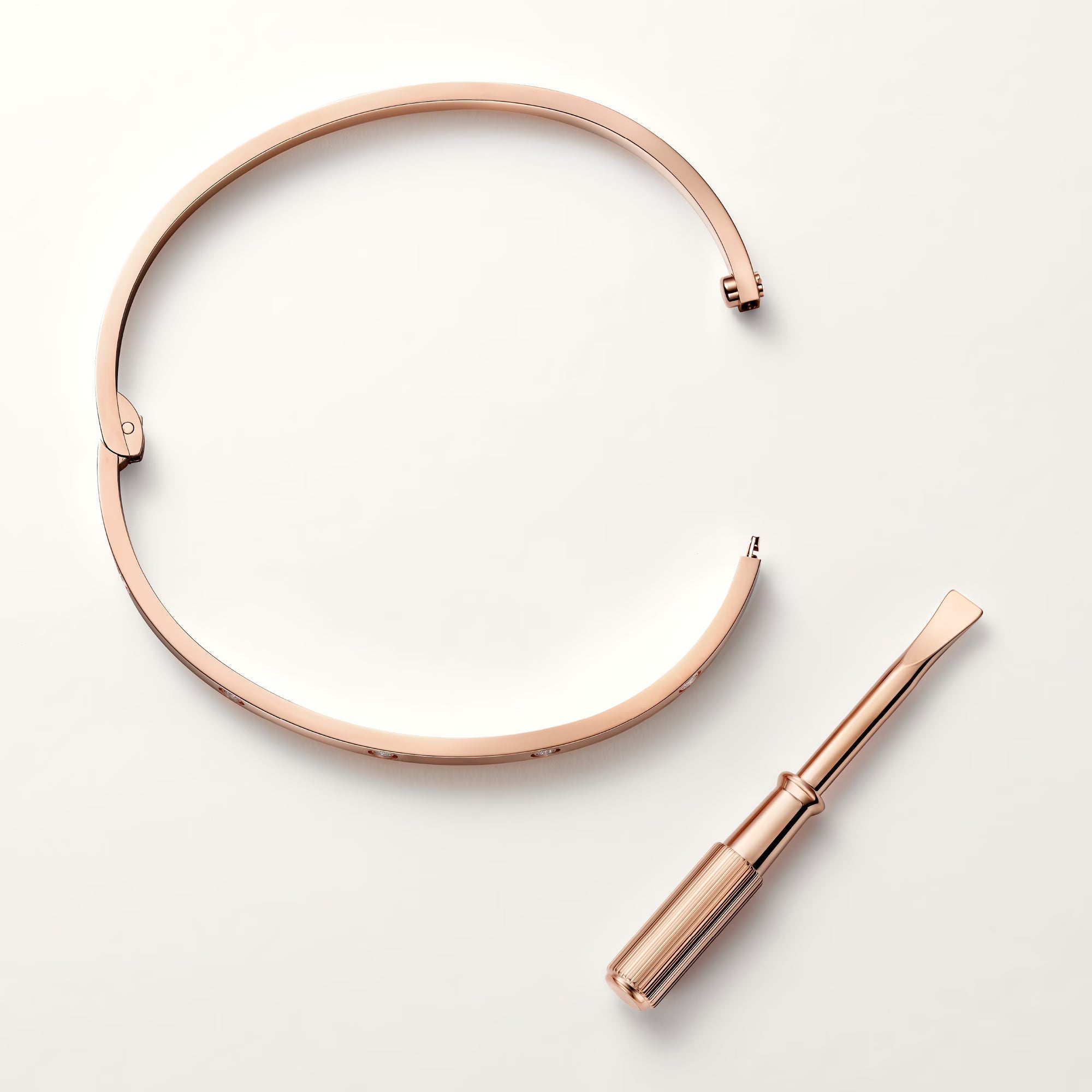 [Camiery] CT LOVE BRACELET 3.65MM 10DIAMOND ROSE GOLD