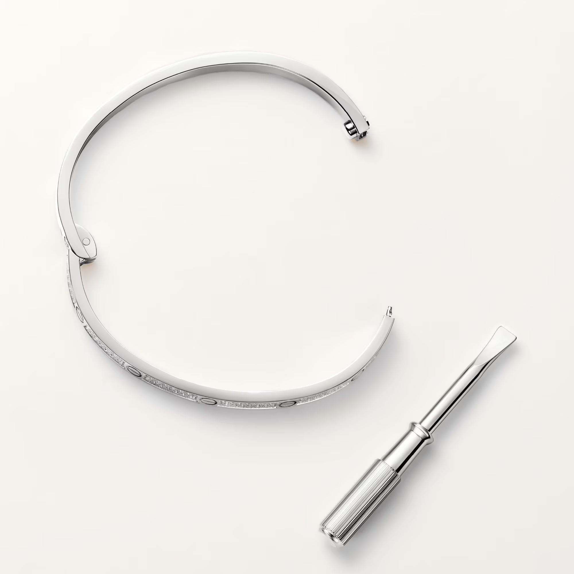 [Camiery] CT LOVE BRACELET 3.6MM FULL DIAMOND WHITE GOLD