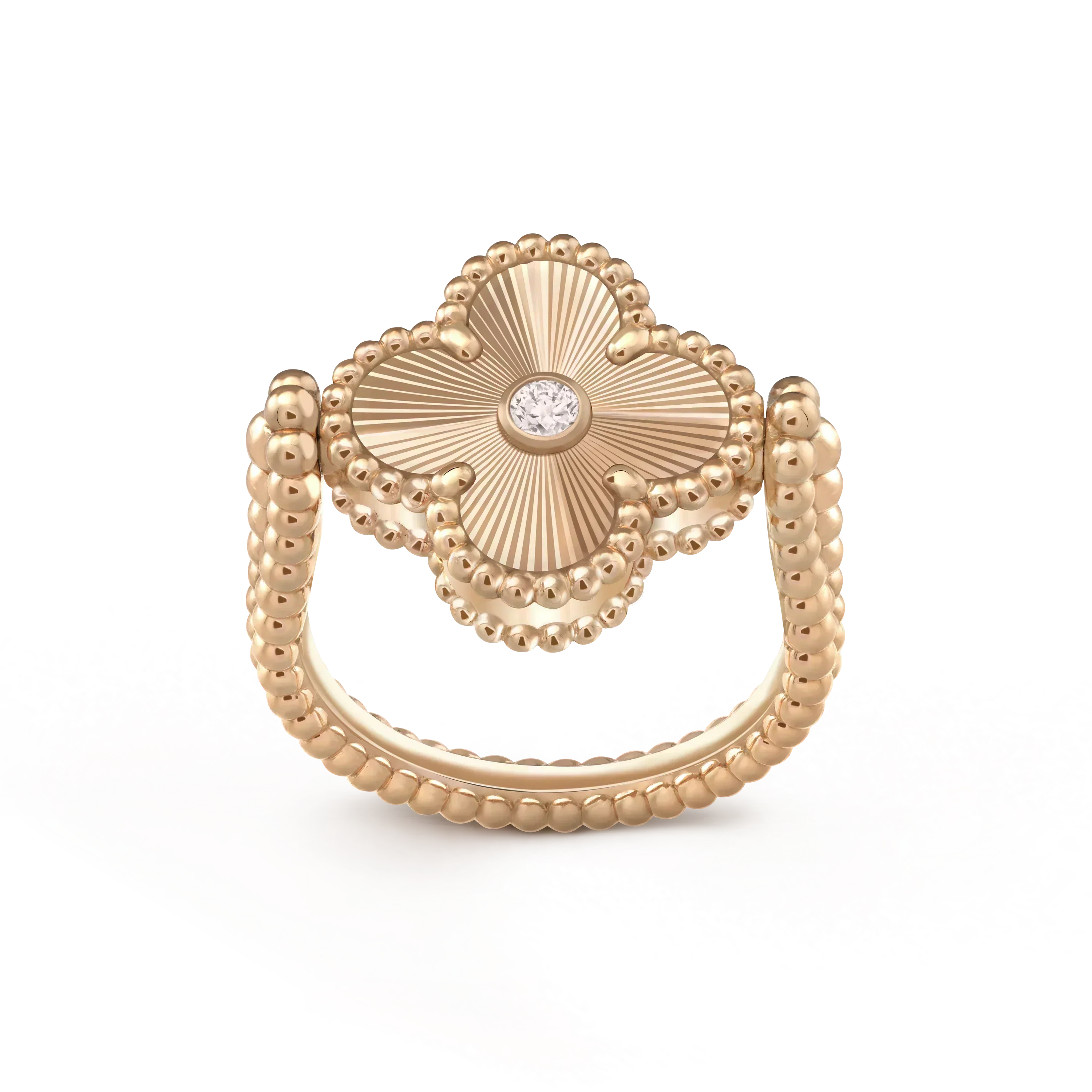 [Camiery]CLOVER RIVERSIBLE RING ROSE GOLD COLLECTION