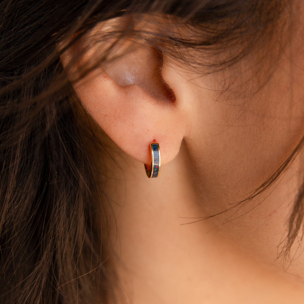 Opal Inlay Earrings