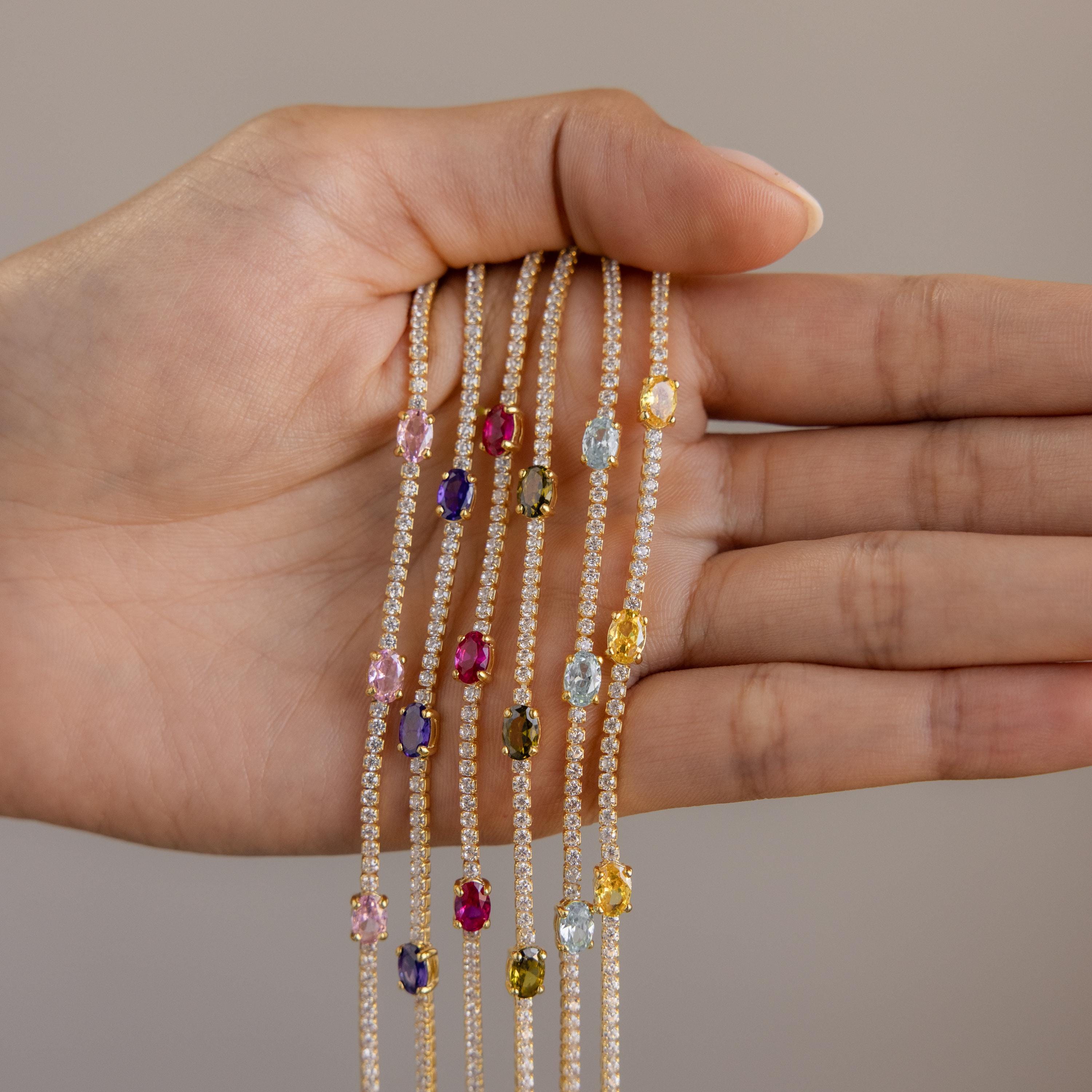 Diamond Birthstone Tennis Bracelet
