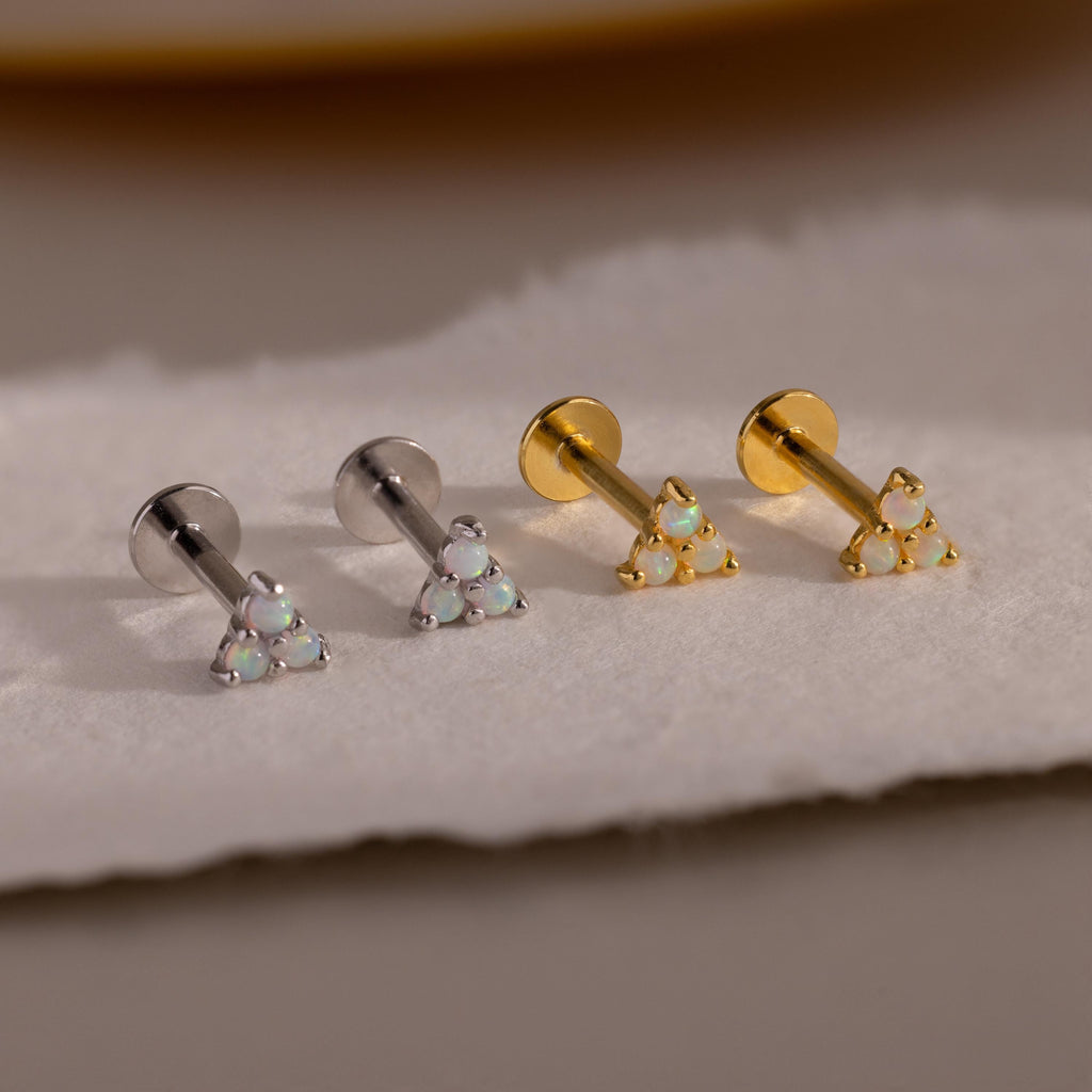Opal Cluster Flatback Studs