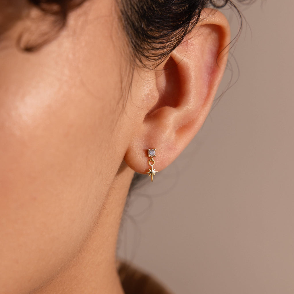 Diamond Star Flatback Studs