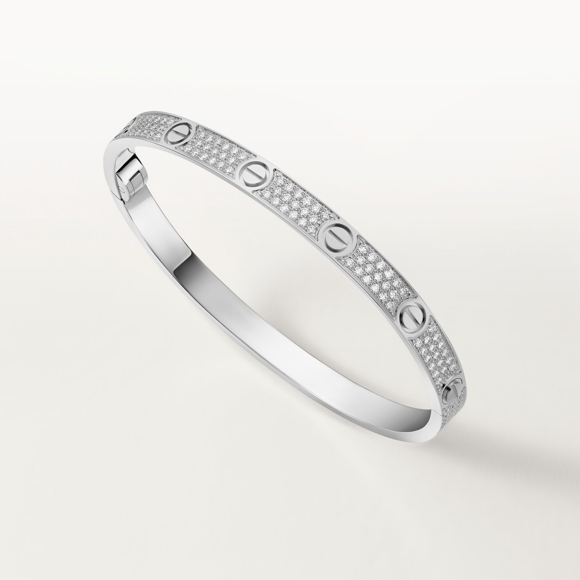 [Camiery] CT LOVE BRACELET FULL DIAMOND 4.8MM WHITE GOLD
