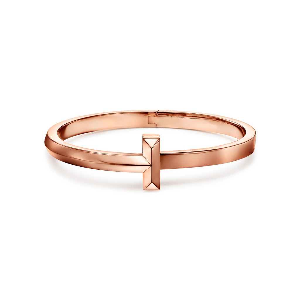 [Camiery] TF Bracelet - T1 Wide Hinged Bangle in Rose Gold
