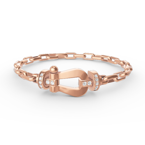 [CLOVER JEWELRY]FORCE LARGE HORSESHOE CLASP  METAL BRACELET