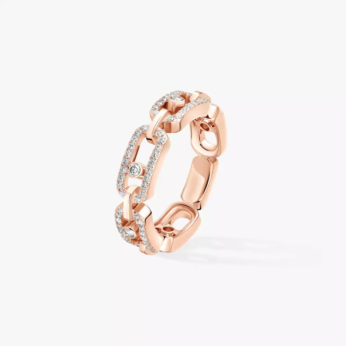 [Camiery]Move Link Pave_-Set Diamond Ring in Gold