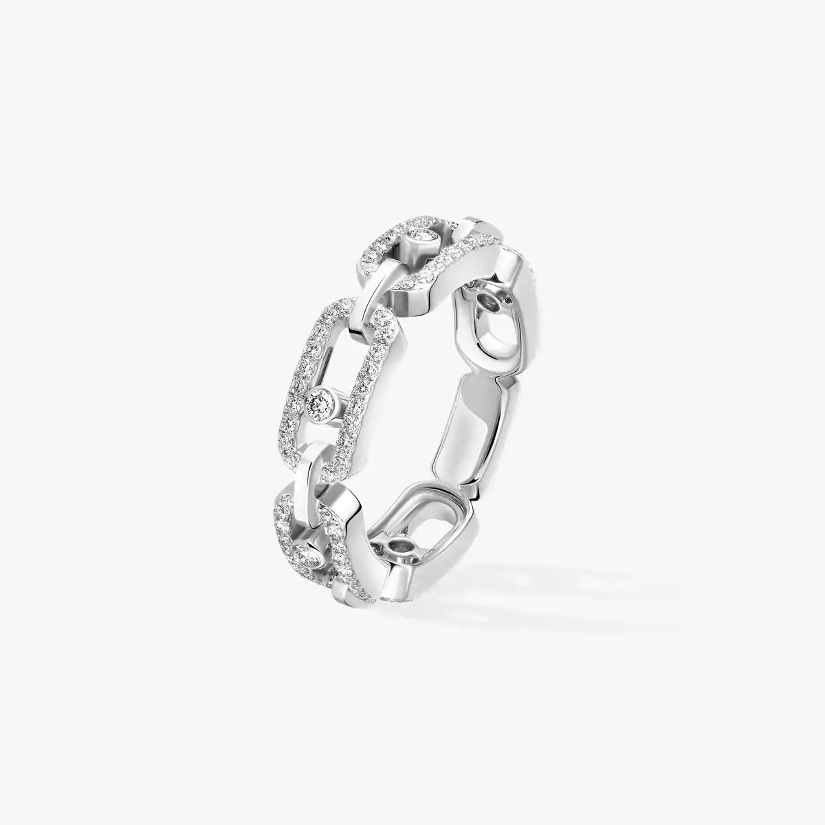 [Camiery]Move Link Pave_-Set Diamond Ring in Gold