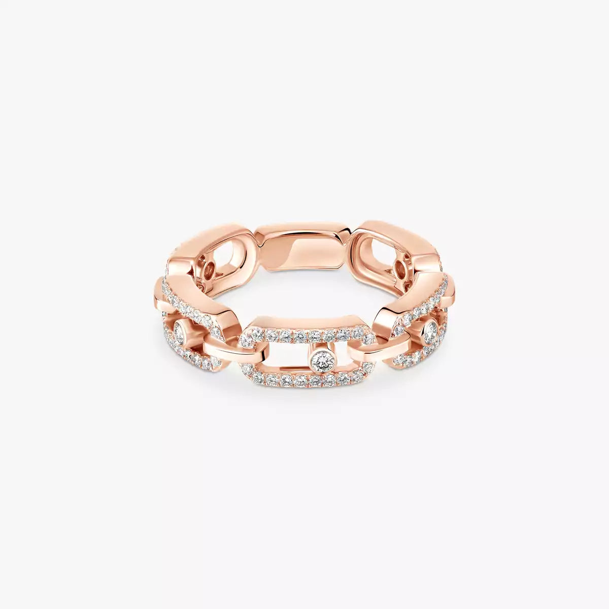 [Camiery]Move Link Pave_-Set Diamond Ring in Gold