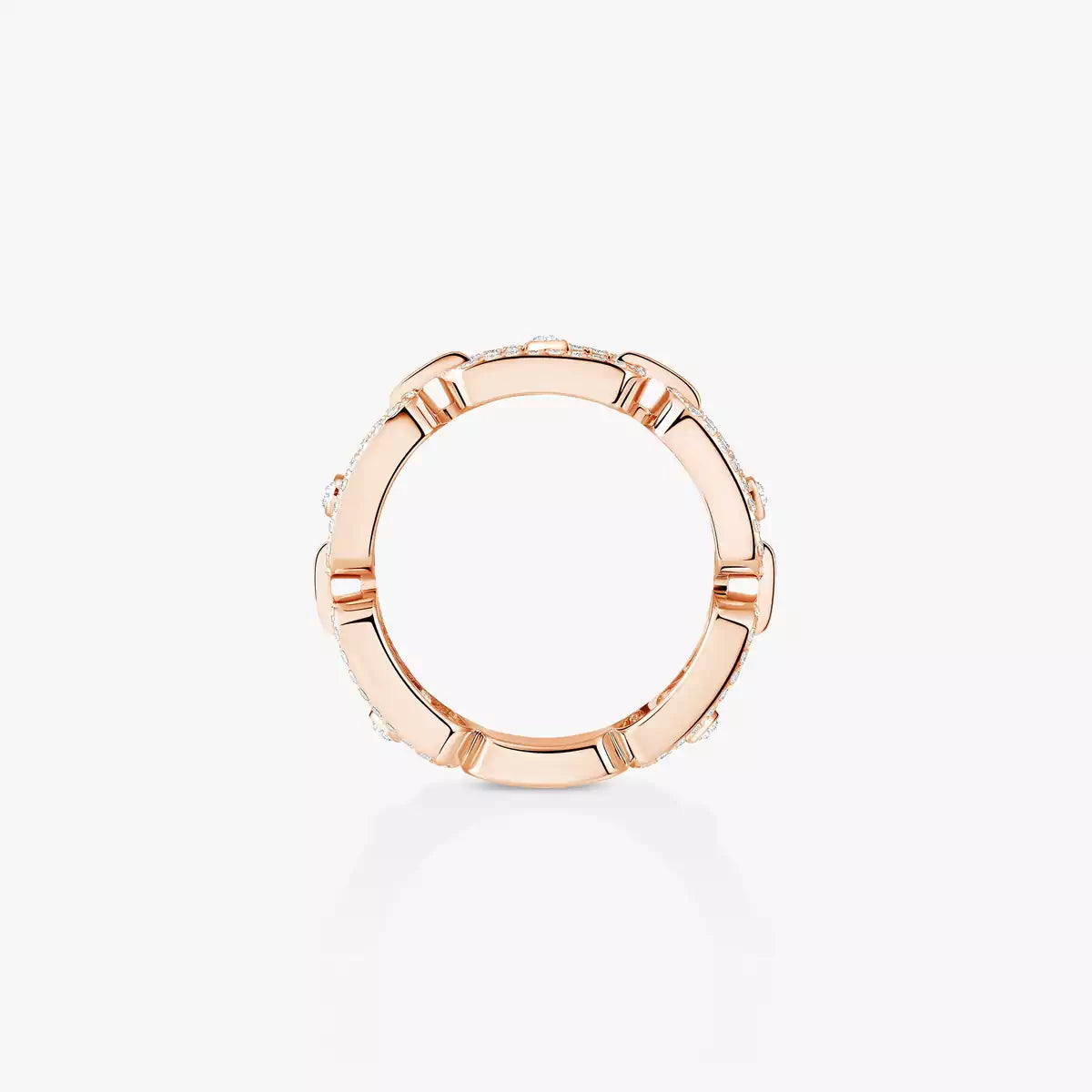 [Camiery]Move Link Pave_-Set Diamond Ring in Gold
