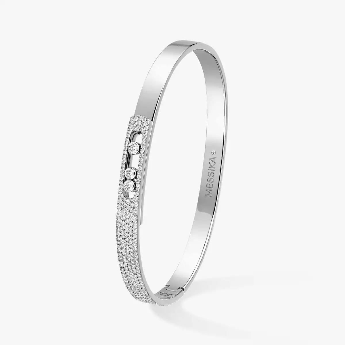 [Camiery]Move Noa Rose Gold Pavé Diamond Bangle Bracelet