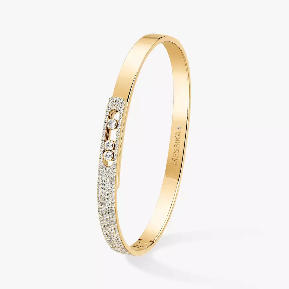 [Camiery]Move Noa Rose Gold Pavé Diamond Bangle Bracelet