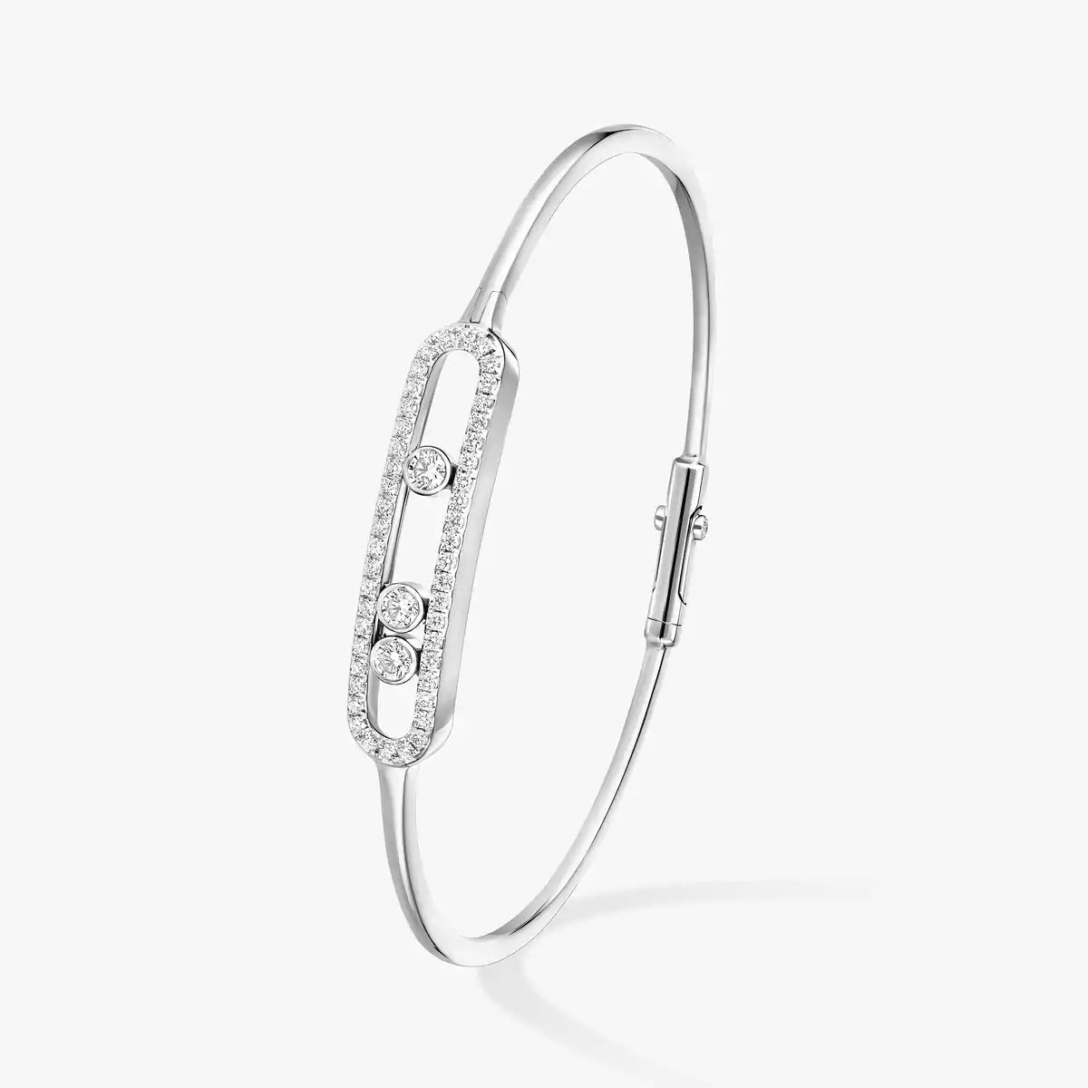 [Camiery]Move Pavé Diamond Bangle Bracelet M