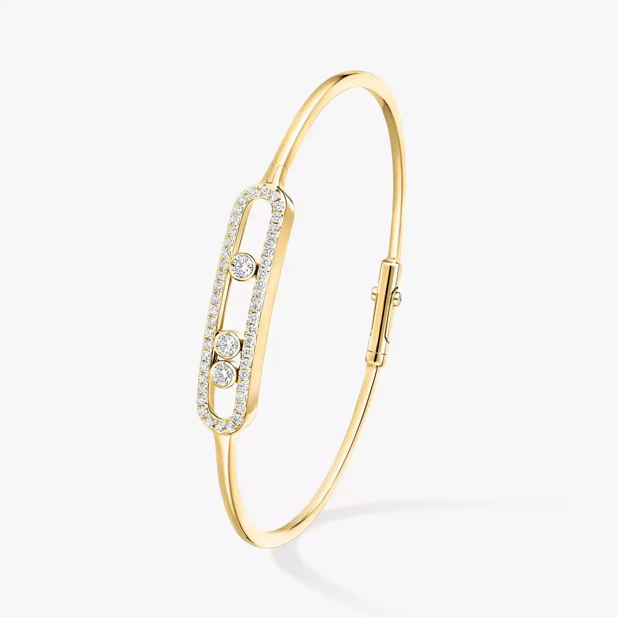 [Camiery]Move Pavé Diamond Bangle Bracelet M