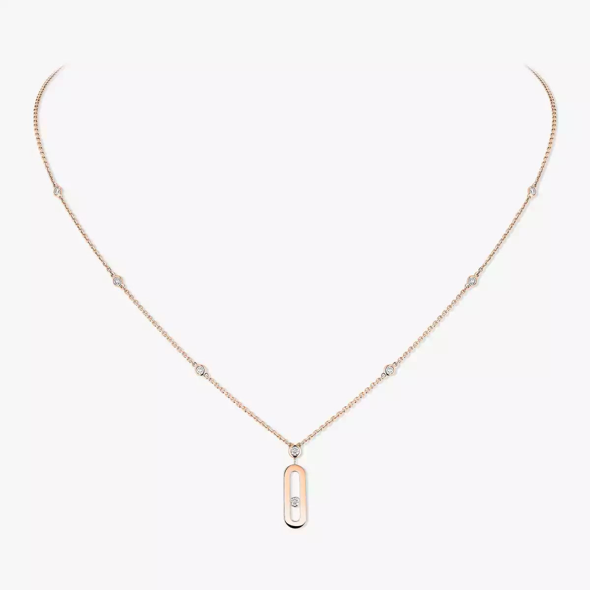 [Camiery] Move Uno Gold Diamond Long Necklace