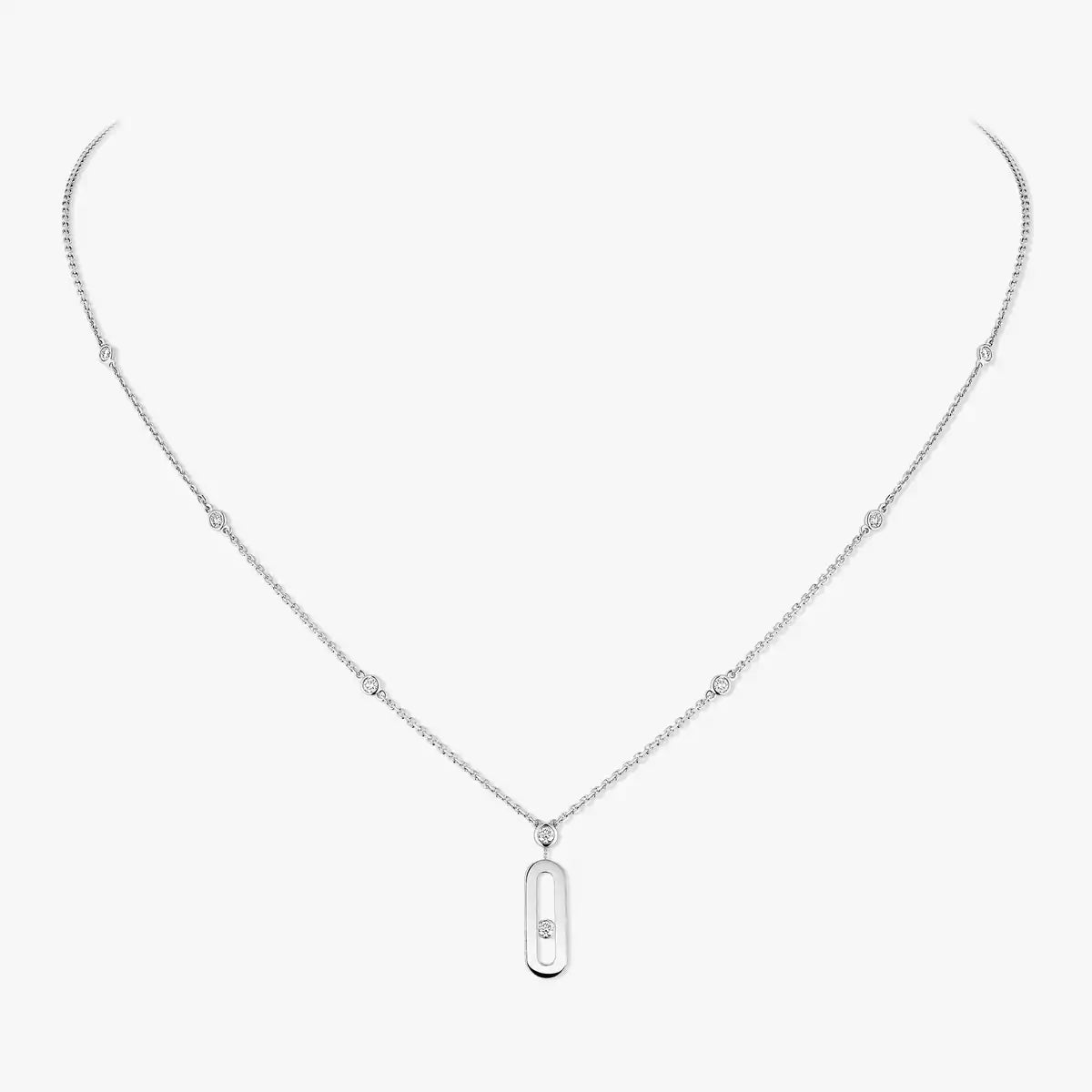 [Camiery] Move Uno Gold Diamond Long Necklace