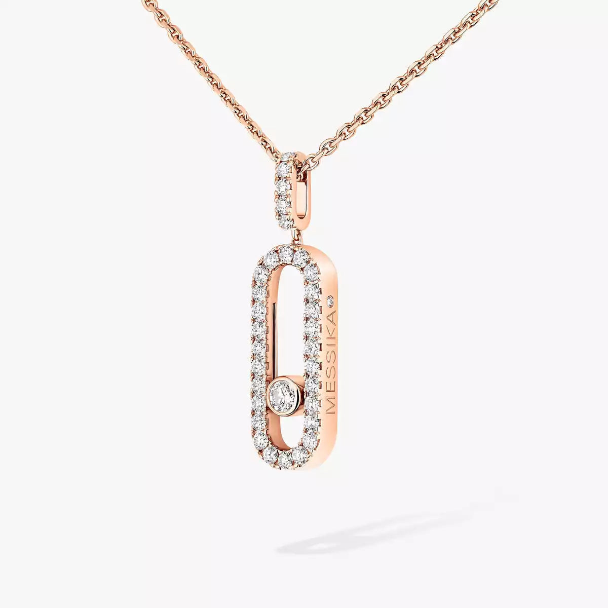 [Camiery]Move Uno Diamond Necklace in Rose Gold
