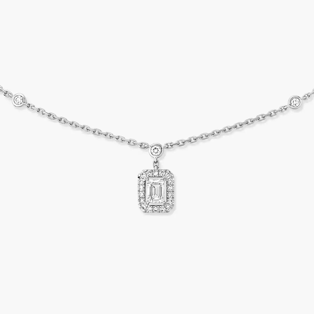 [Camiery]My Twin Diamond Necklace in Silver