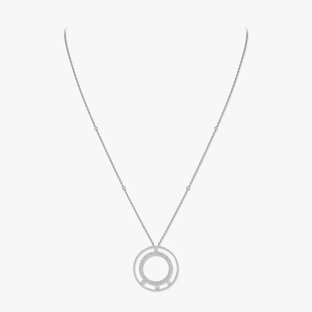 [Camiery]Move Romane Long Pave_-Set Diamond Necklace