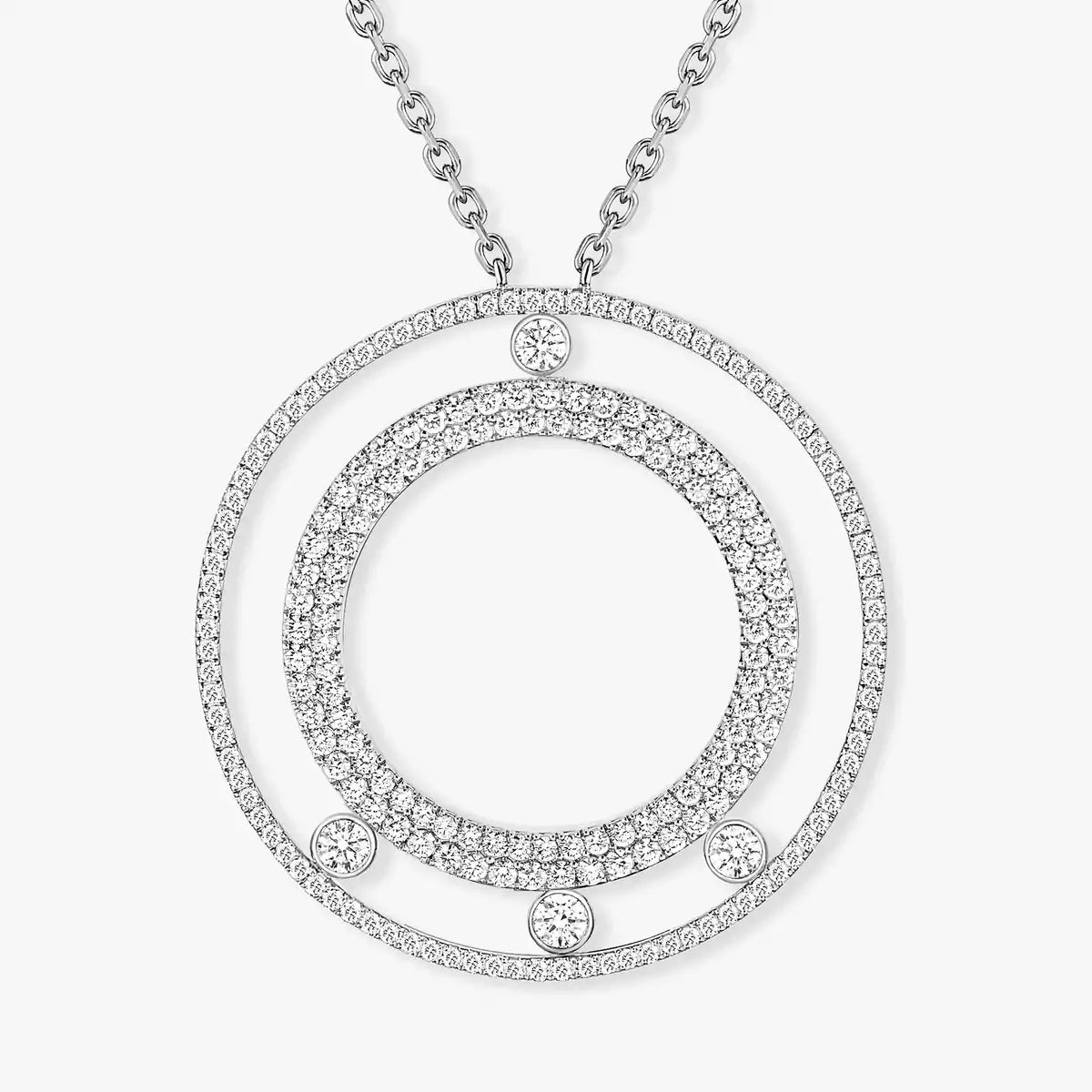 [Camiery]Move Romane Long Pave_-Set Diamond Necklace