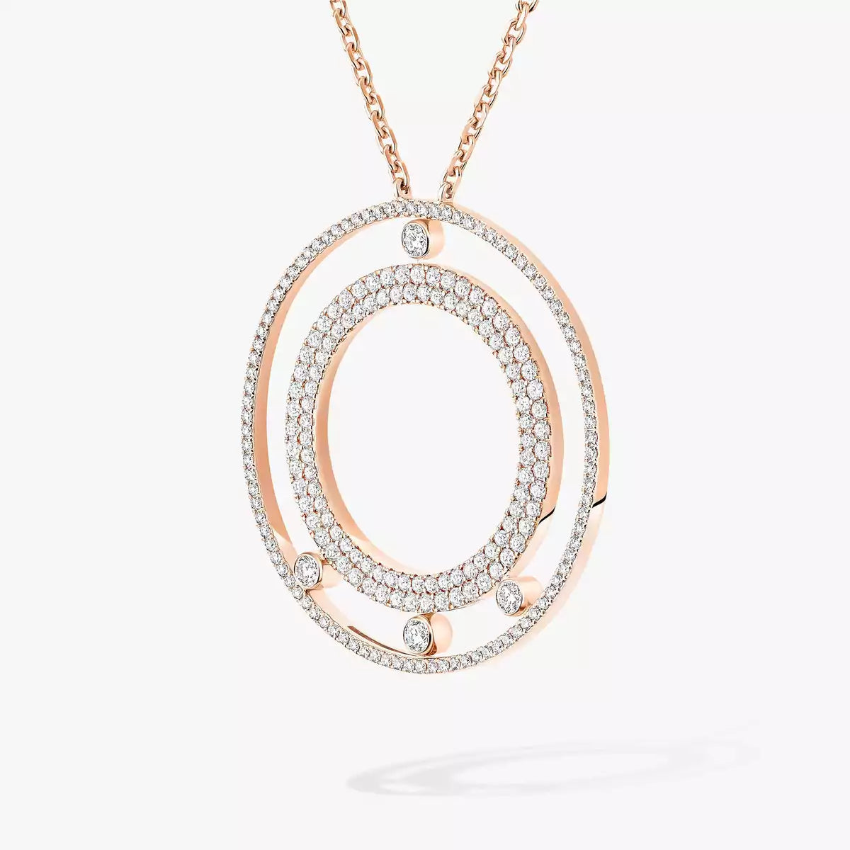 [Camiery]Move Romane Long Pave_-Set Diamond Necklace