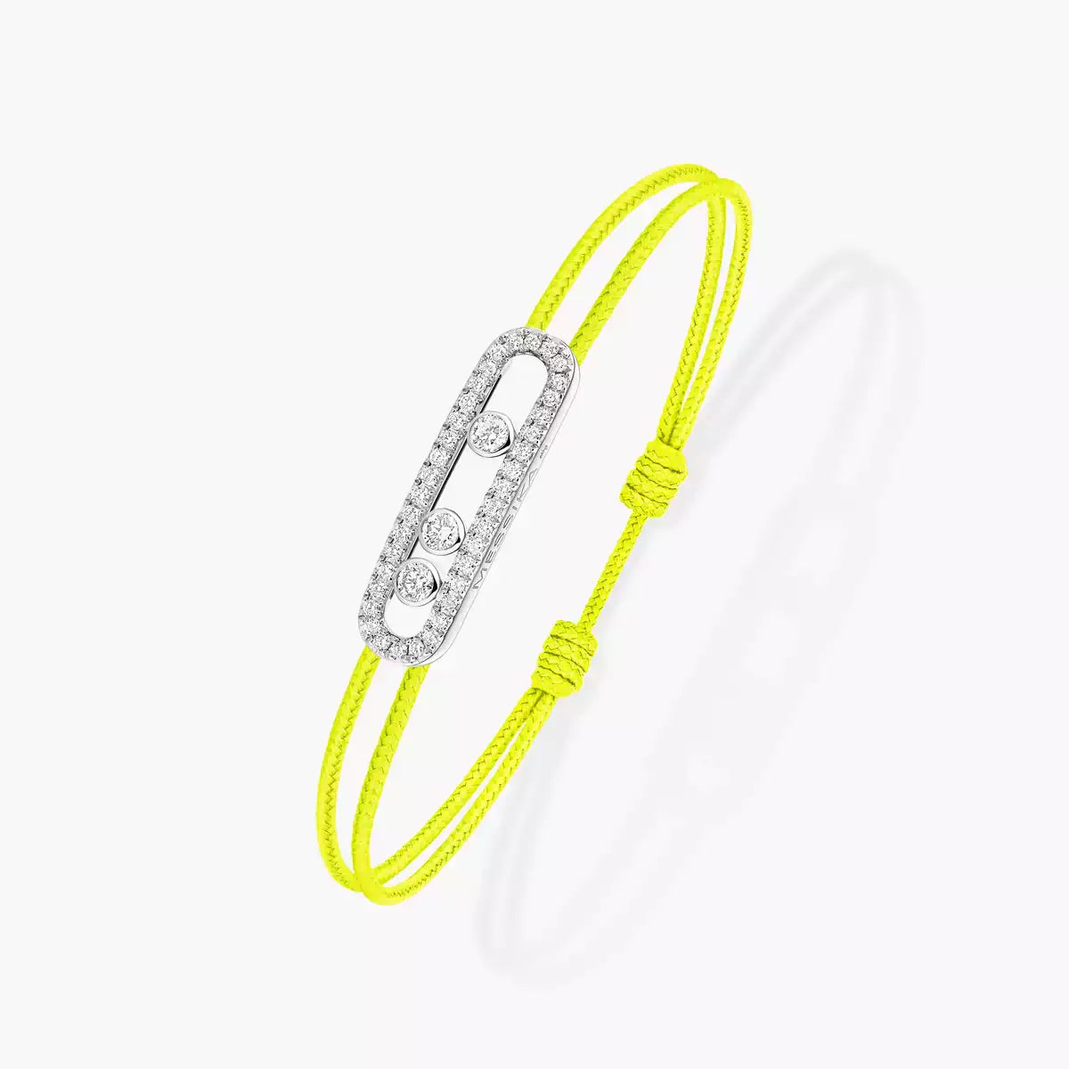 [Camiery]Messika Care(s) pink cord pavé bracelet
