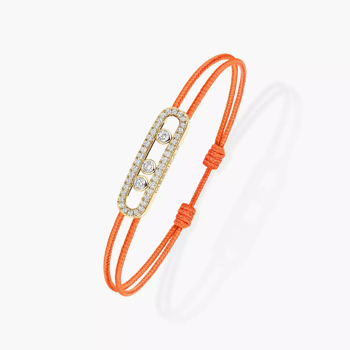 [Camiery]Messika Care(s) pink cord pavé bracelet