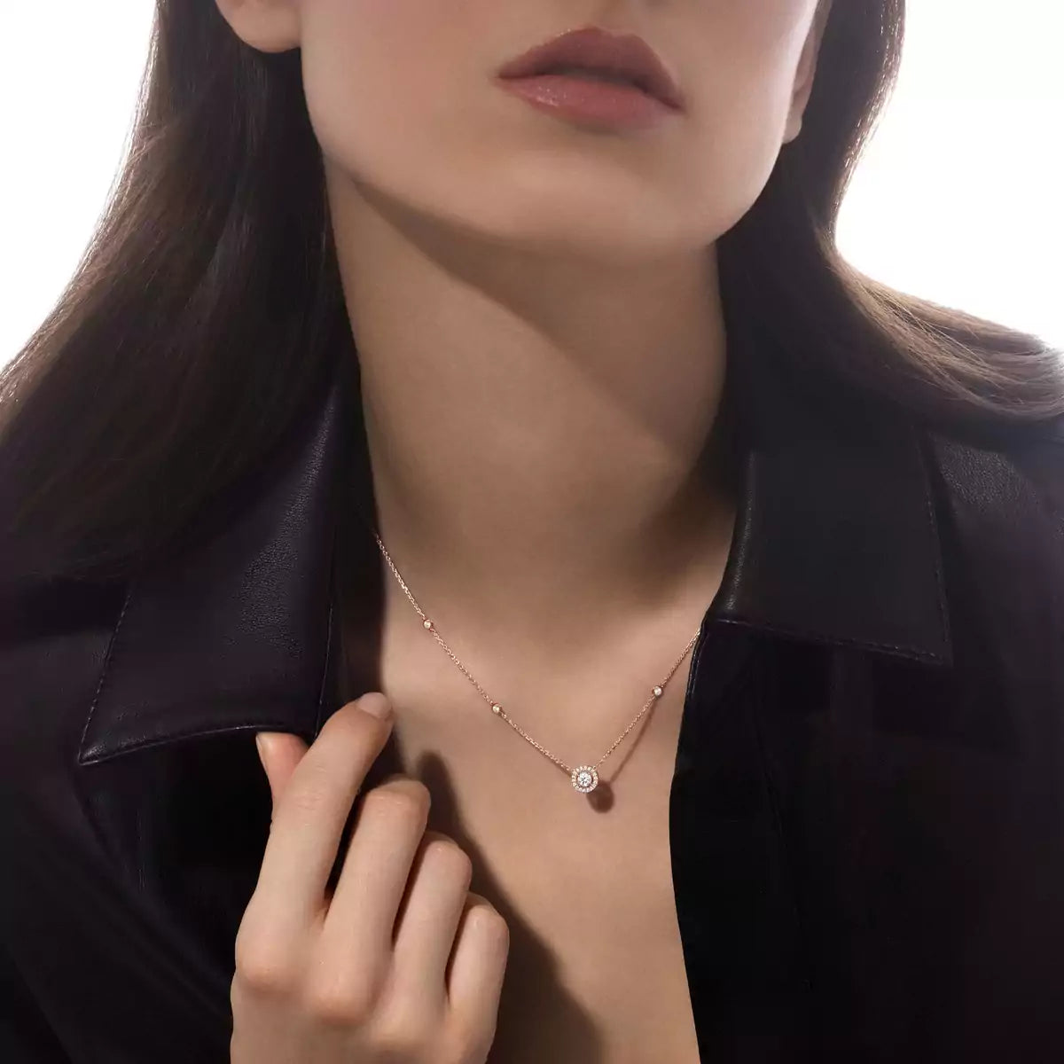 [Camiery]Diamond Necklace 0,20ct Brilliant Shape Joy