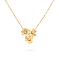 [Camiery] VA FRIVOLE 3 FLOWERS NECKLACE GOLD