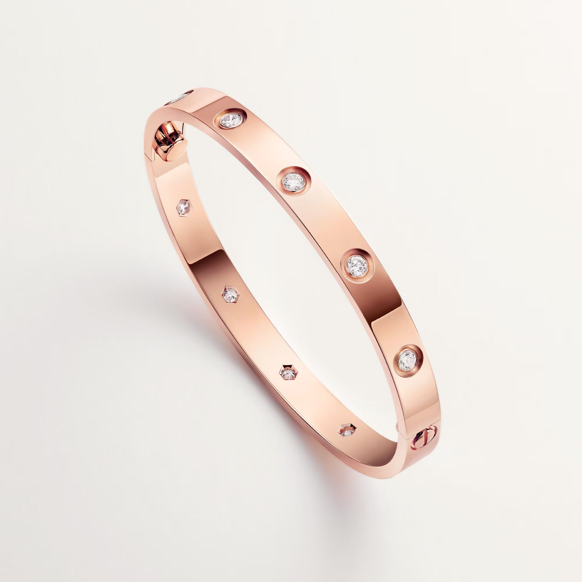 [Camiery] CT LOVE BRACELET 6.1MM 10DIAMOND ROSE GOLD
