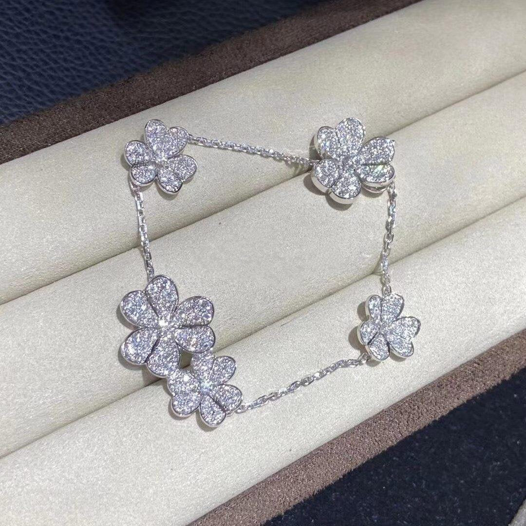 [Camiery]FRIVOLE SILVER 5 FLOWERS BRACELET