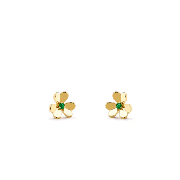 [Camiery]FRIVOLE  FLOWER MALACHITE EARRINGS