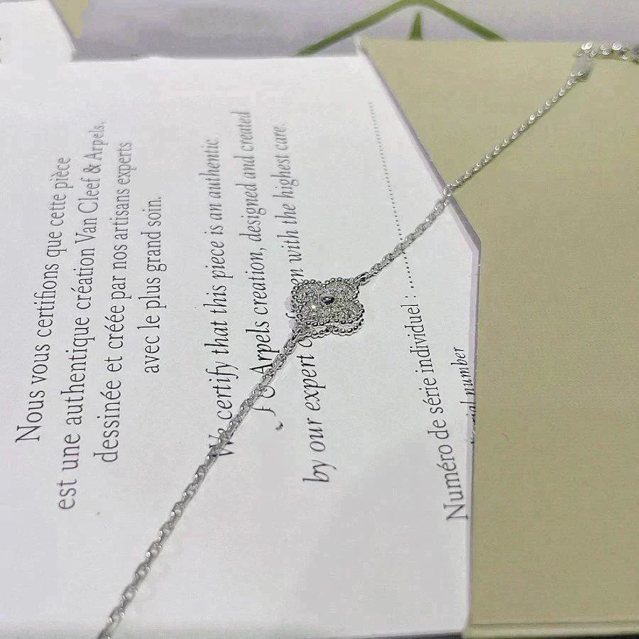 [Camiery]CLOVER  SINGLE FLOWER BRACELET SILVER
