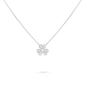 [Camiery] VA CLOVER DIAMOND WHITE GOLD NECKLACE