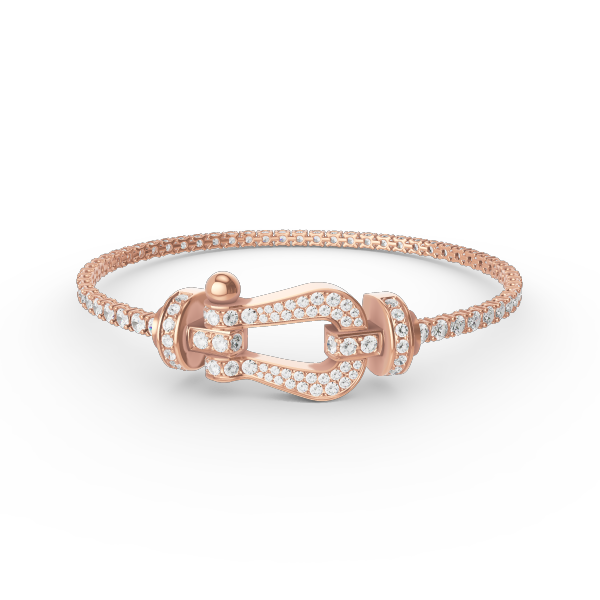 [Camiery]FORCE  LARGE HORSESHOE FULL DIAMOND TENNIS BRACELET