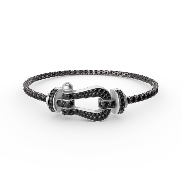 [Camiery]FORCE  LARGE HORSESHOE FULL DIAMOND TENNIS BRACELET